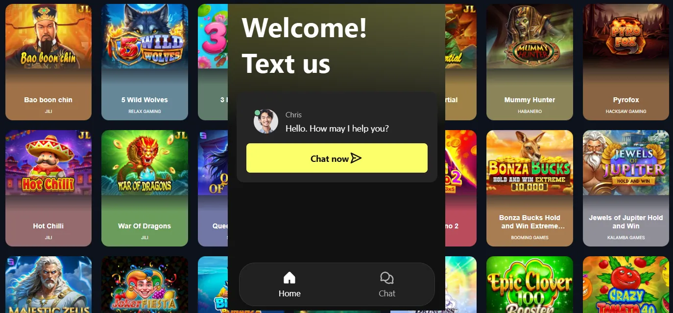 WagiBet Casino customer support channels