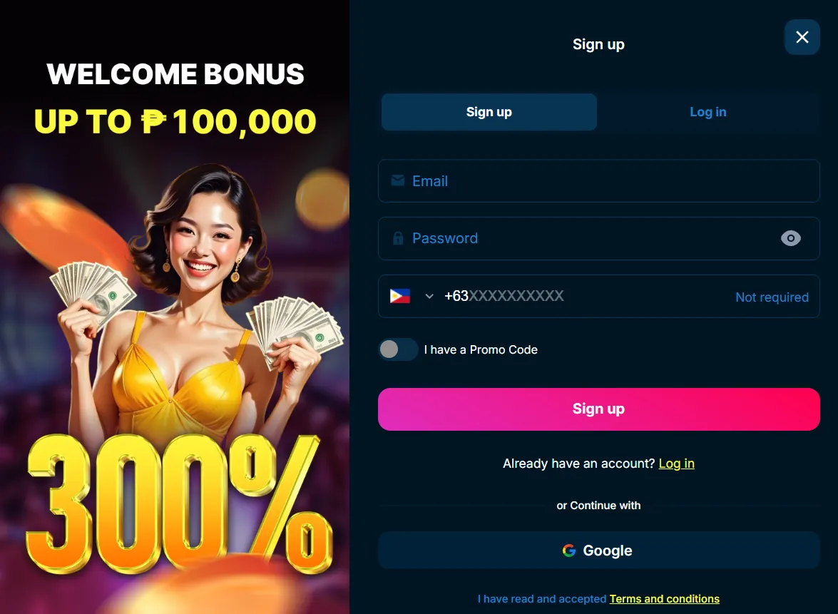 WagiBet Casino registration process